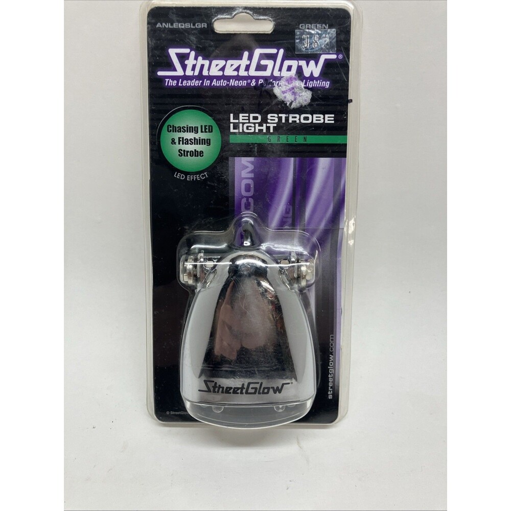 StreetGlow LED Strobe Light Green Chasing & Flashing Strobe ANLEDSLGR